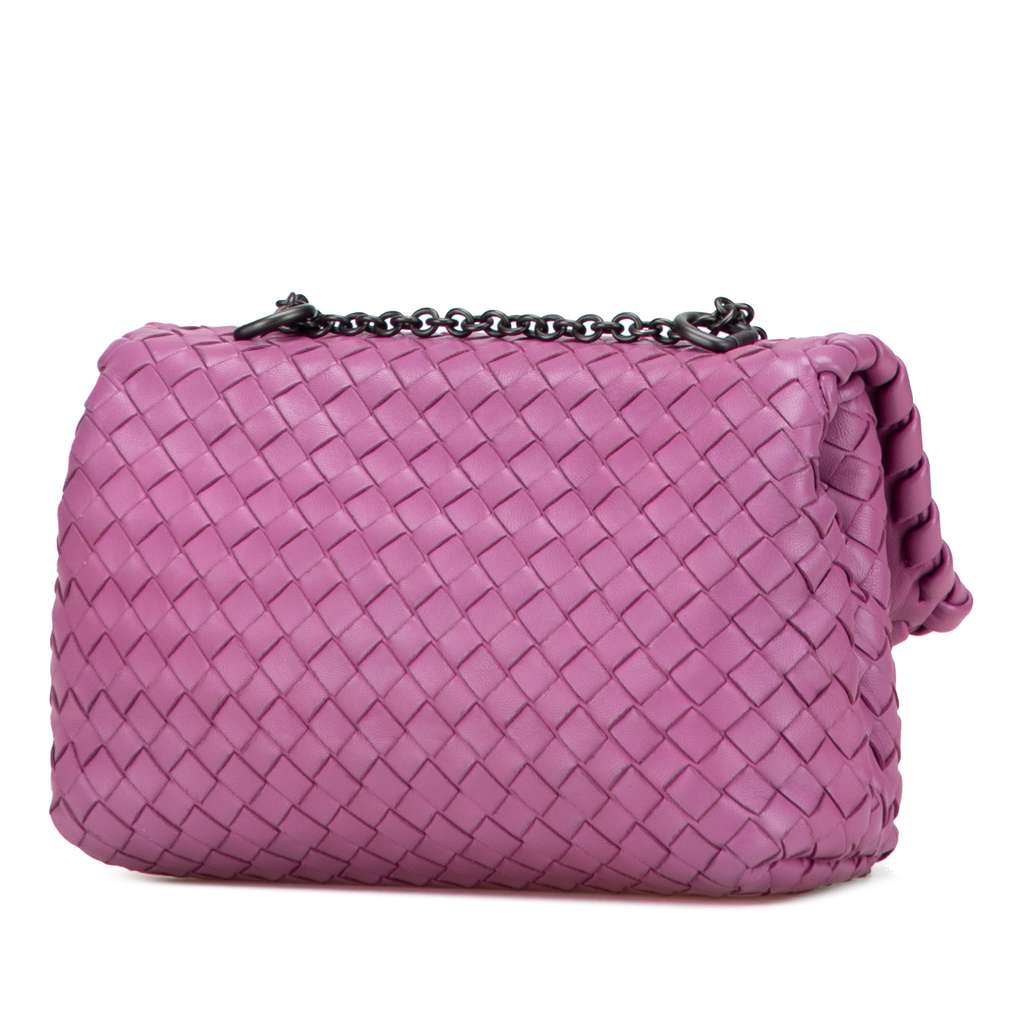 Bottega Veneta Baby Nappa Intrecciato Olimpia Crossbody - Back view