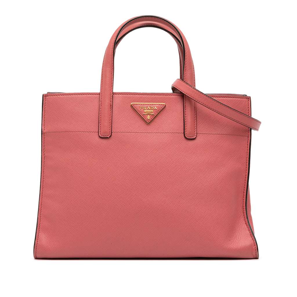 Prada Saffiano Soft Triple Pocket Tote