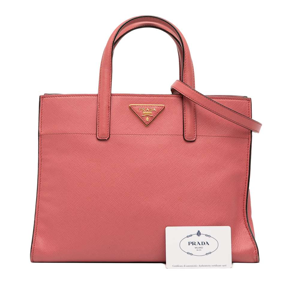 Prada Saffiano Soft Triple Pocket Tote - Image 13