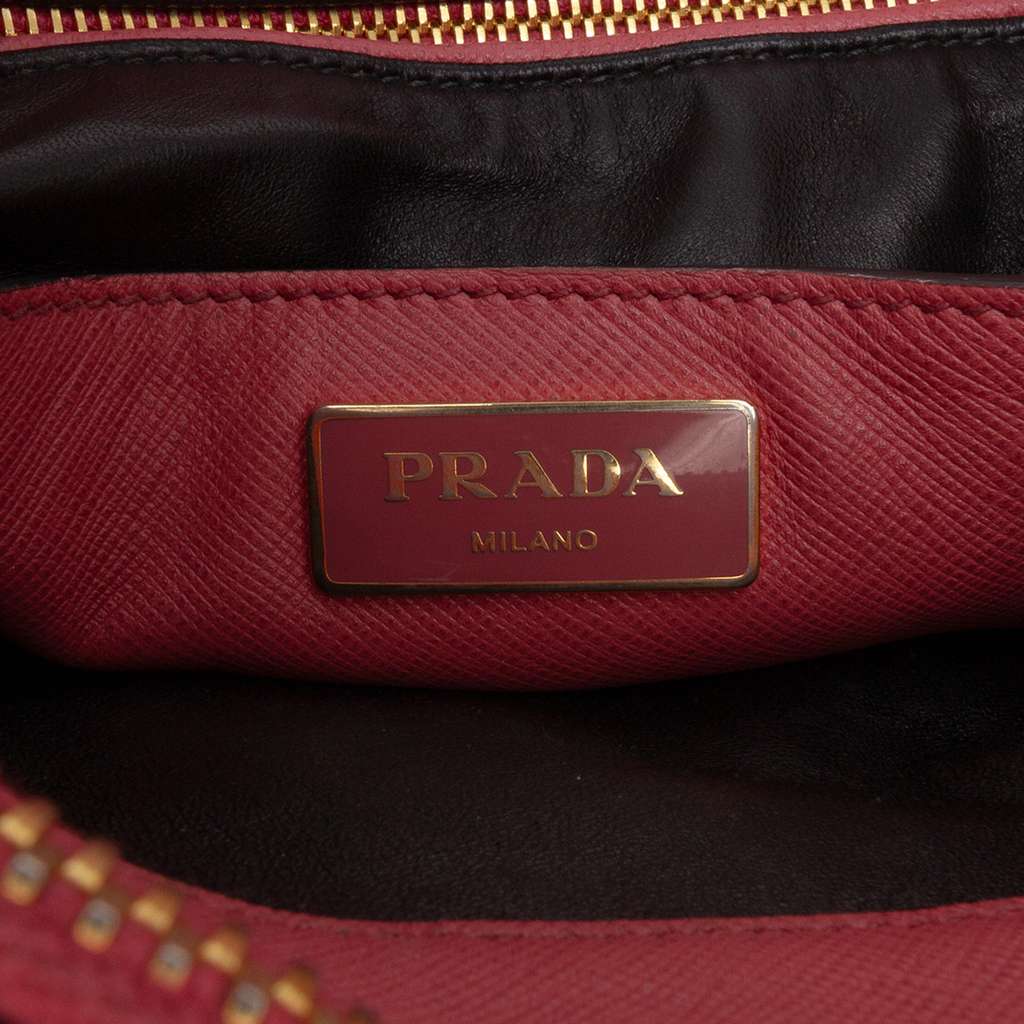 Prada Saffiano Soft Triple Pocket Tote - Side view