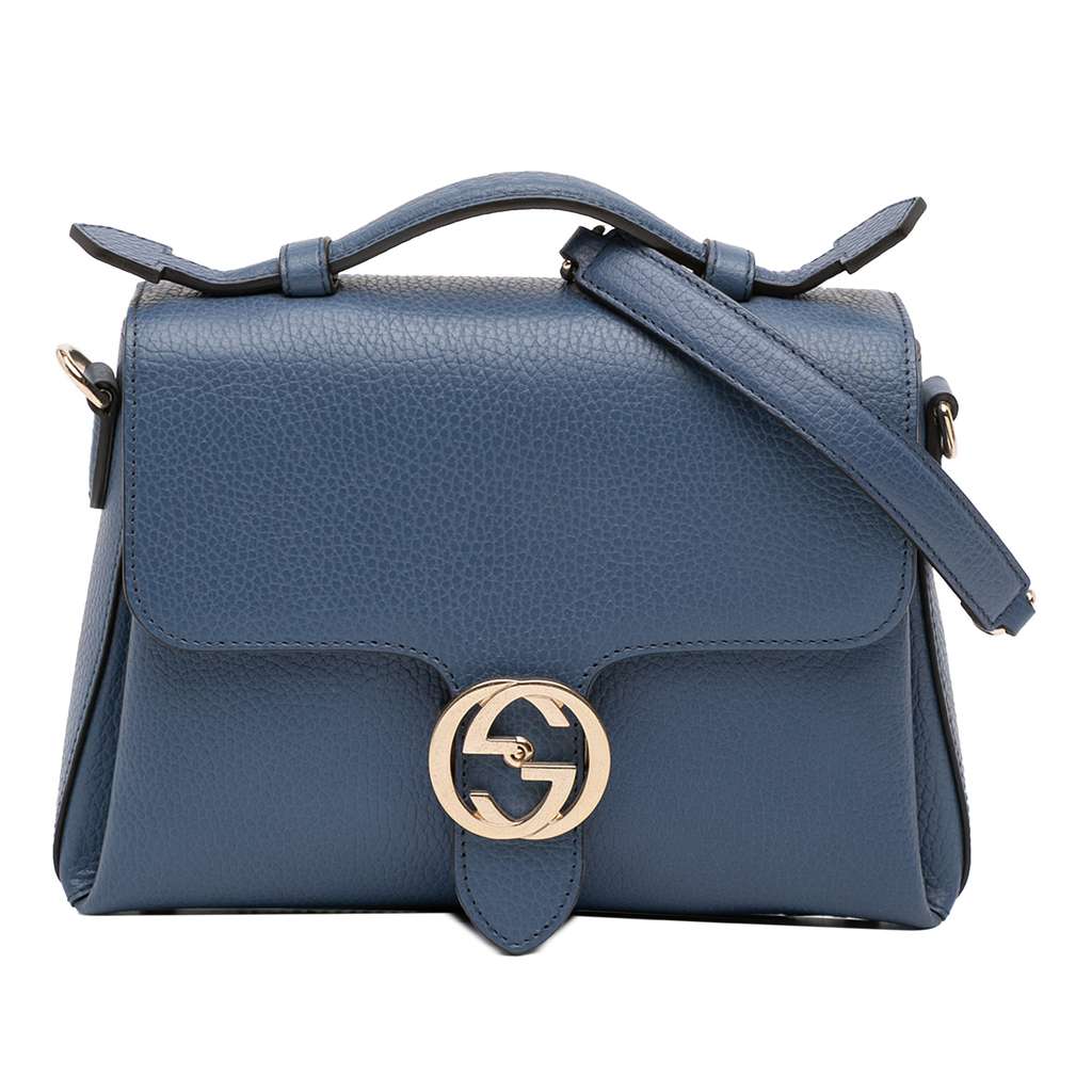 Gucci Small Dollar Calf Interlocking G Satchel