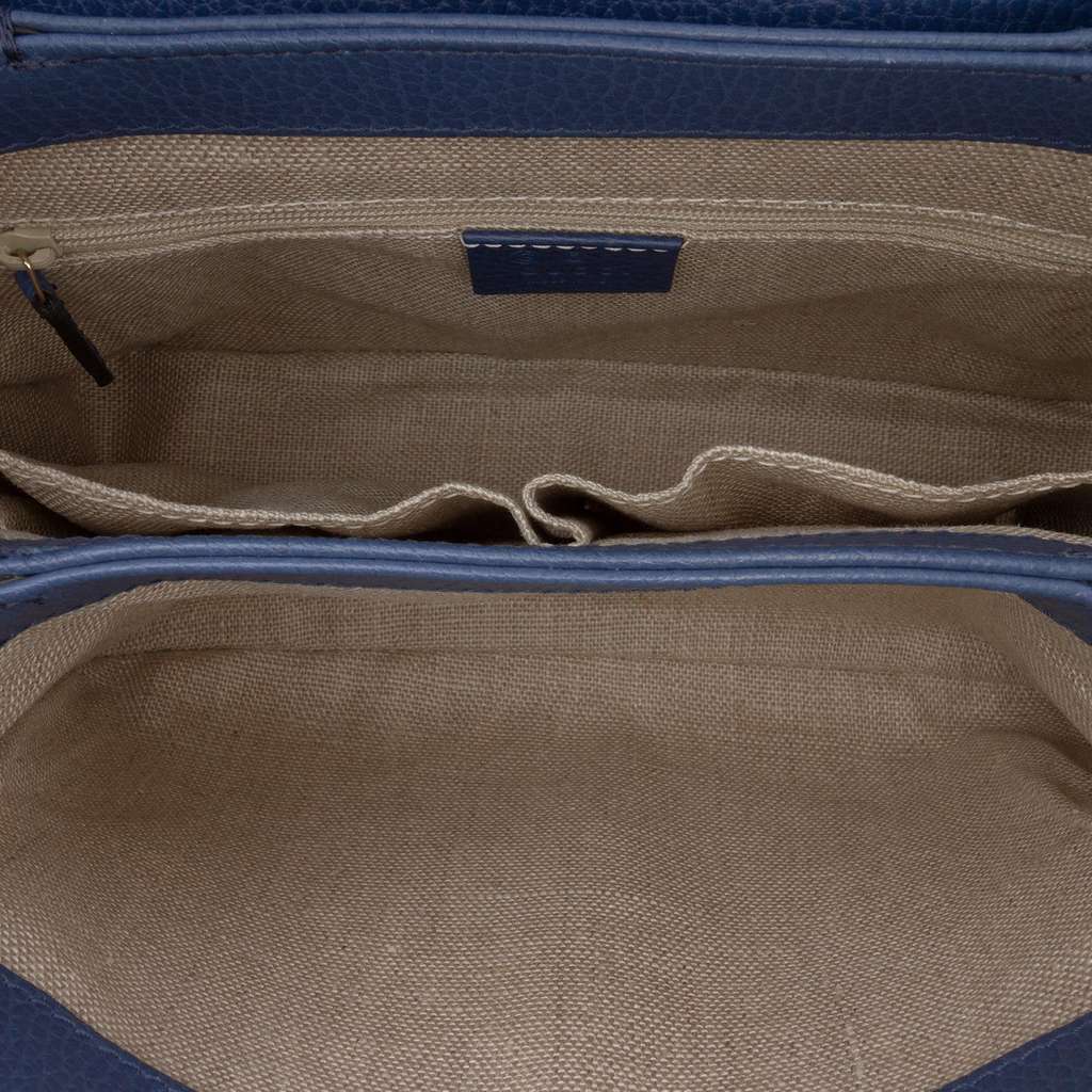 Gucci Small Dollar Calf Interlocking G Satchel - 4