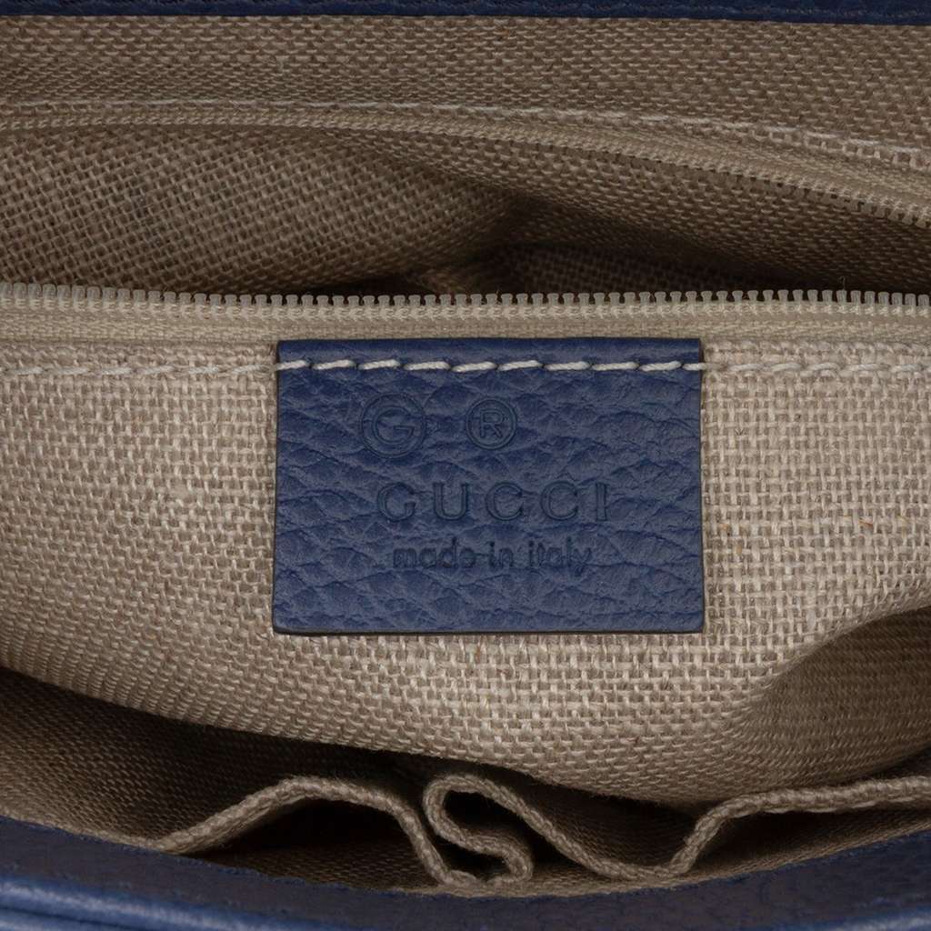 Gucci Small Dollar Calf Interlocking G Satchel - Side view