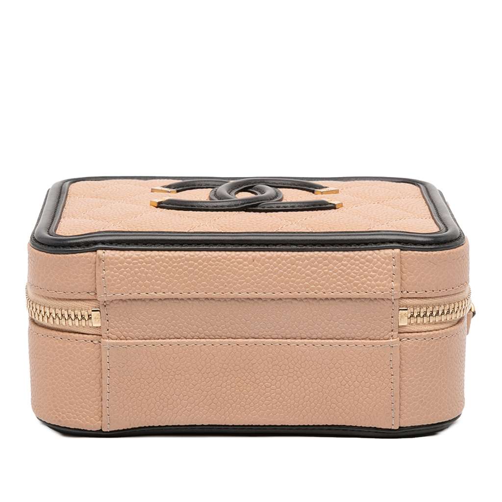 Chanel Small Caviar CC Filigree Vanity Case - Image 6