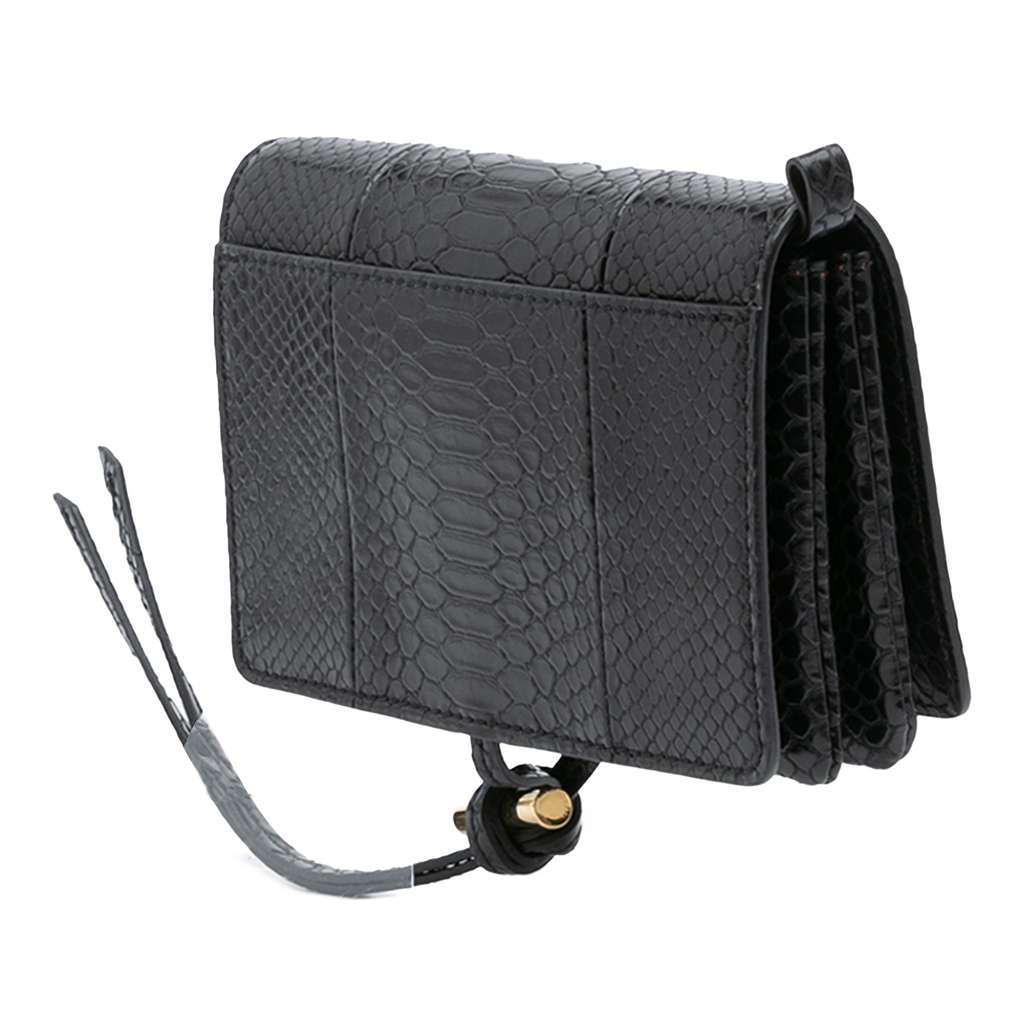 Stella Mccartney Snakeskin Embossed Faux Leather Flo Crossbody - Back view
