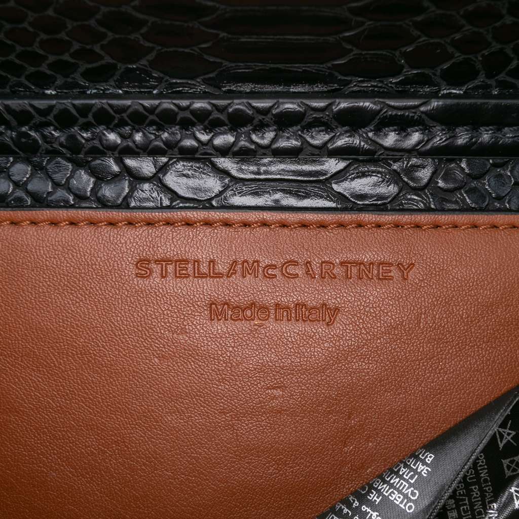 Stella Mccartney Snakeskin Embossed Faux Leather Flo Crossbody - Side view