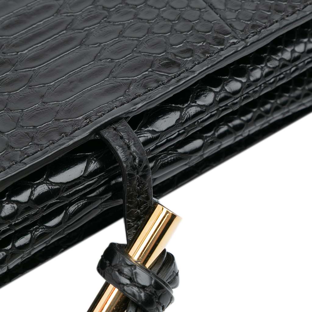 Stella Mccartney Snakeskin Embossed Faux Leather Flo Crossbody - Detail 2