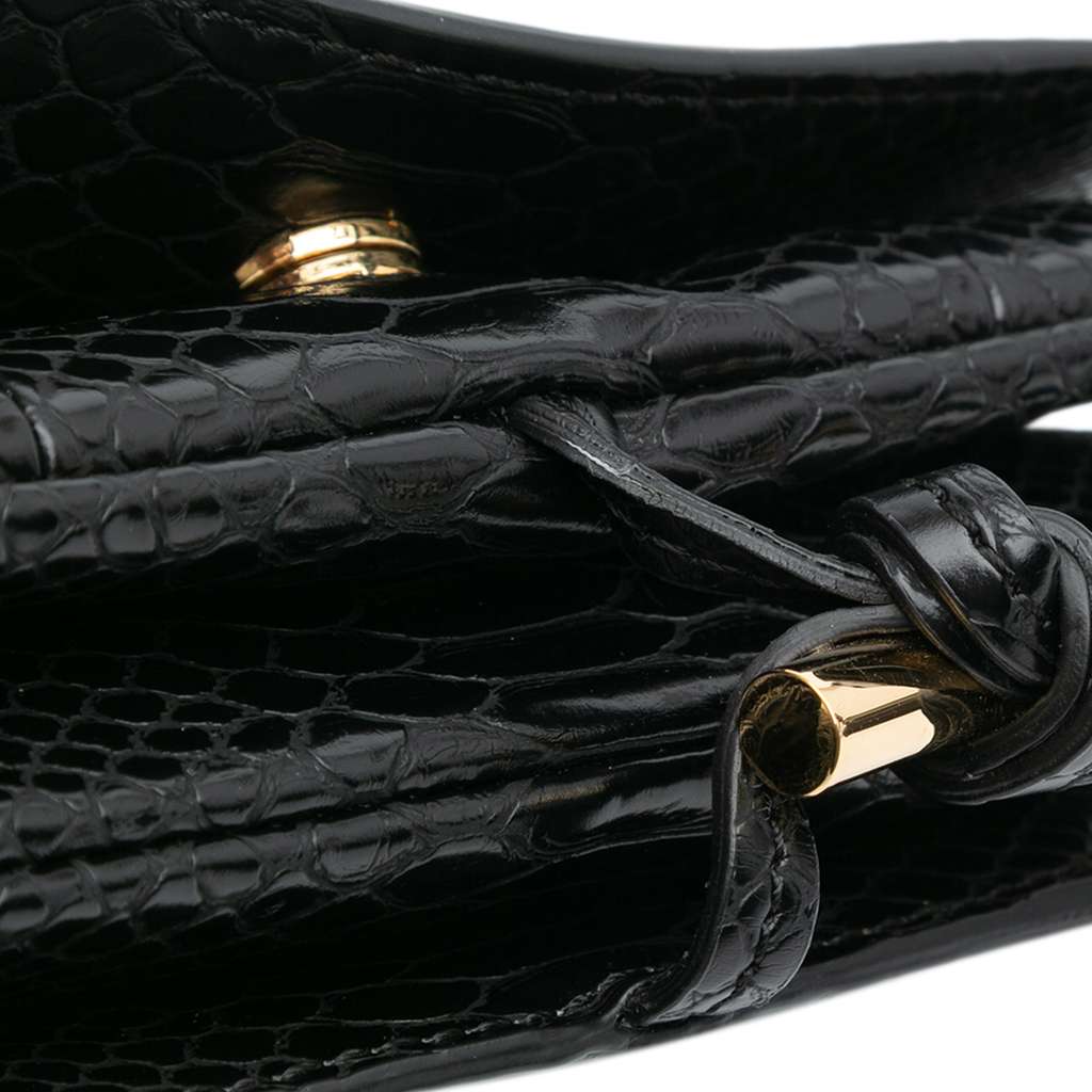 Stella Mccartney Snakeskin Embossed Faux Leather Flo Crossbody - Image 10