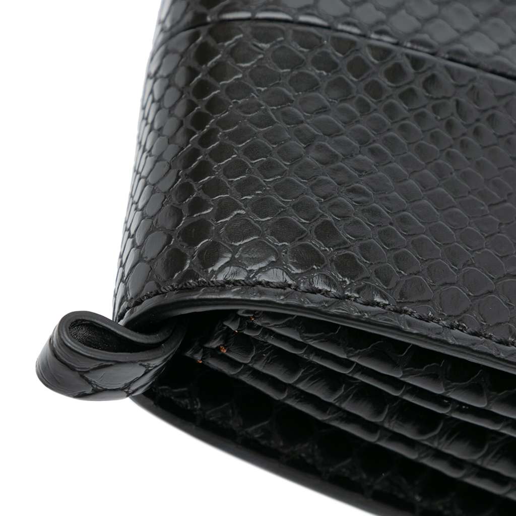 Stella Mccartney Snakeskin Embossed Faux Leather Flo Crossbody - Image 11