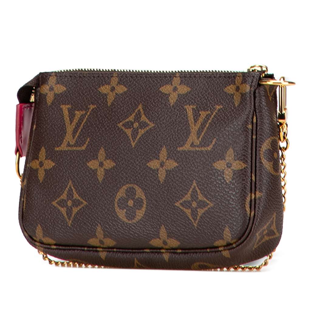 Louis Vuitton Monogram Vivienne Christmas Roller Coaster Mini Pochette Accessoires - Back view