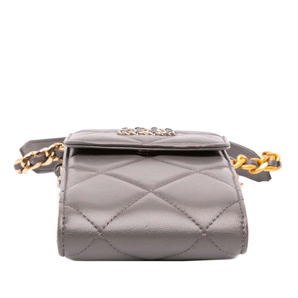 Chanel Lambskin 19 Phone Holder with Chain - Image 6