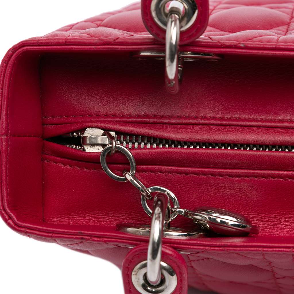 Dior Medium Lambskin Cannage Lady Dior - Detail 2