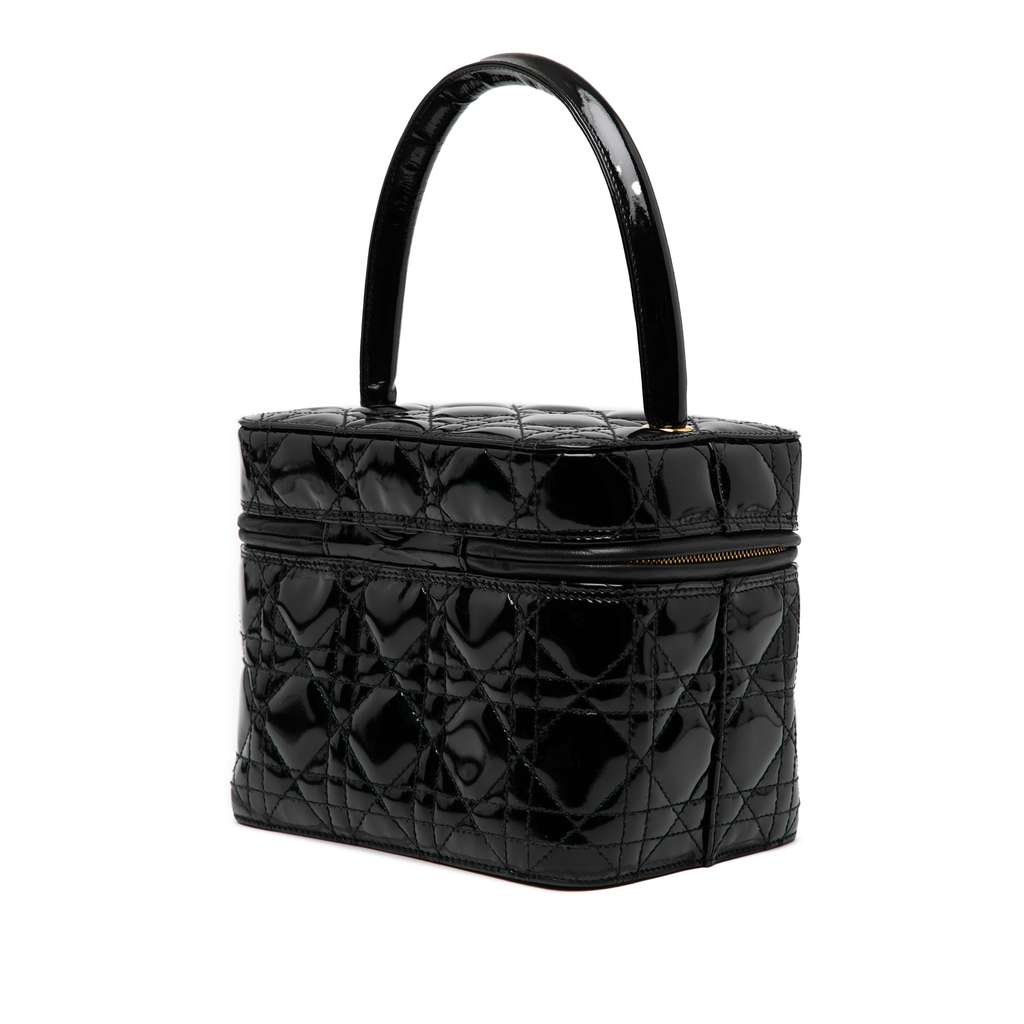 Dior Patent Cannage Vanity Case - 2