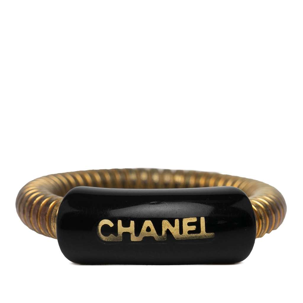 Chanel Gold Plated Logo Ring
