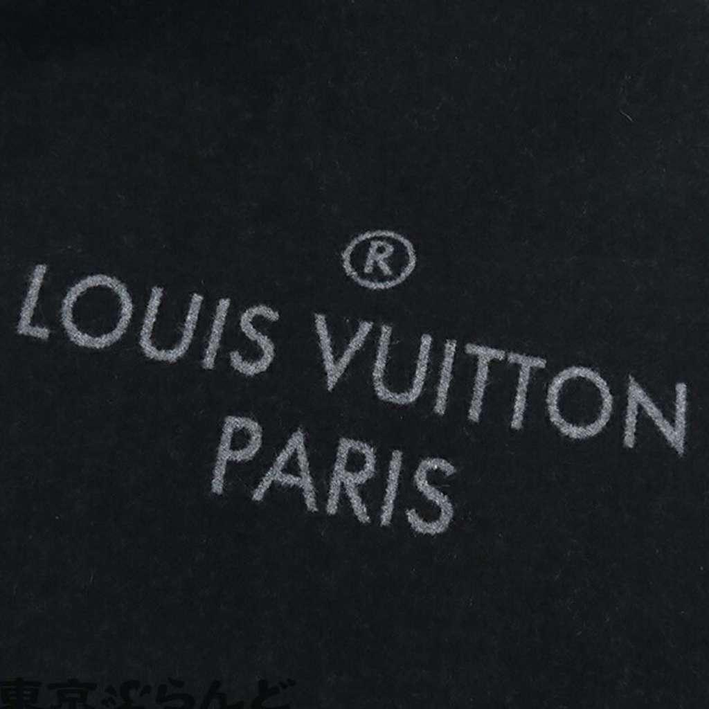 Louis Vuitton Wool and Cashmere Echarpe City Alps Logo Patch Scarf - 3
