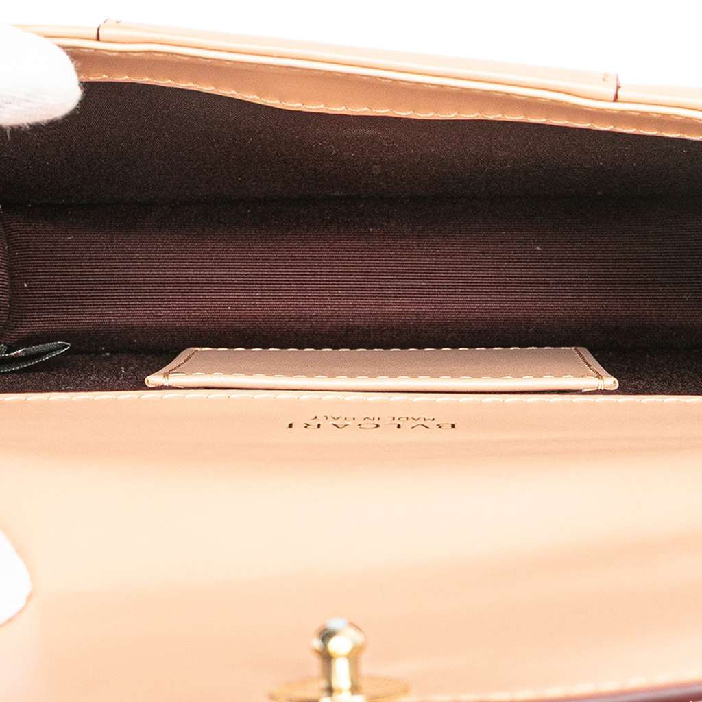 Bvlgari Small Leather Square Serpenti Forever Chain Crossbody - 4