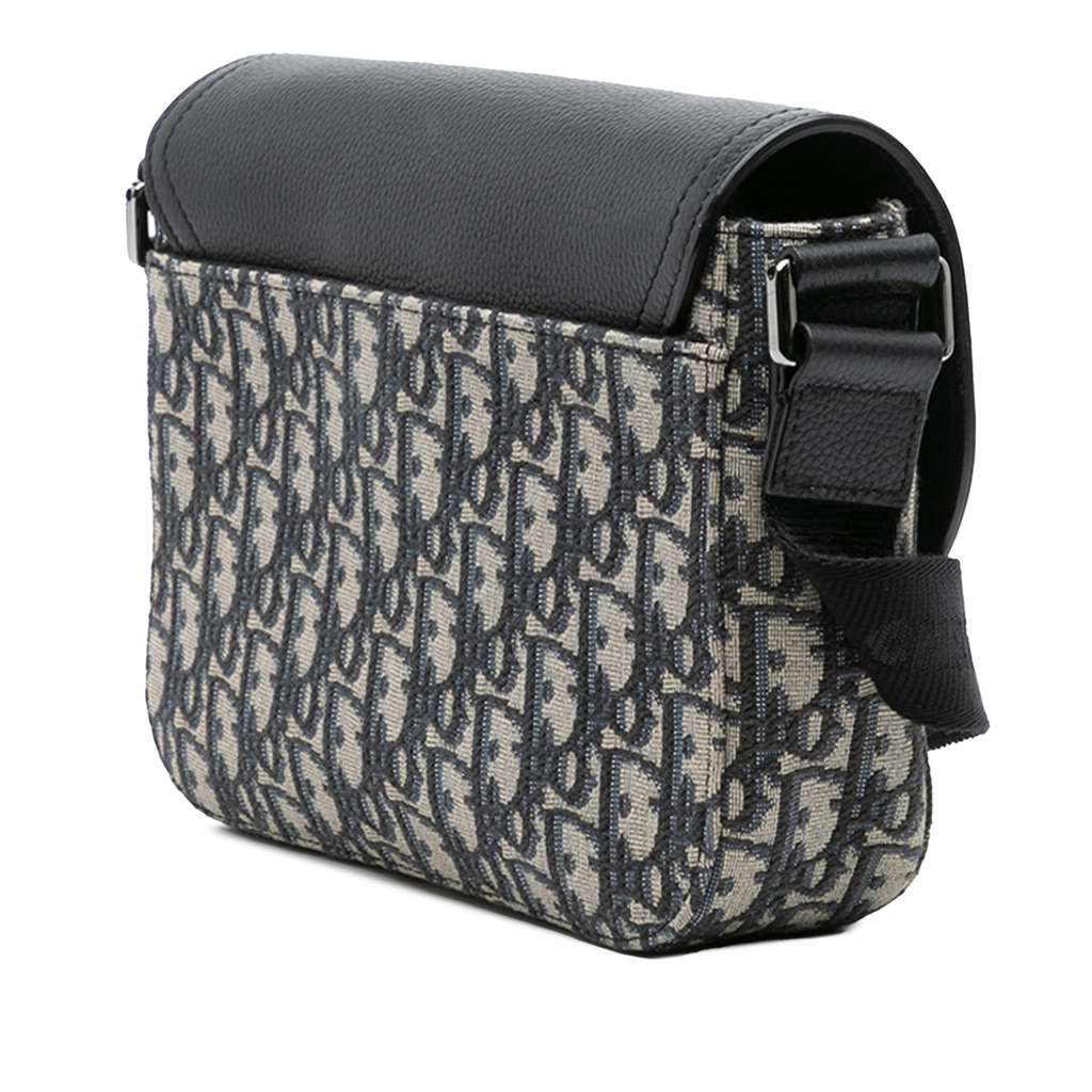 Dior Small Oblique Canvas Saddle Messenger Bag with Flap - 2