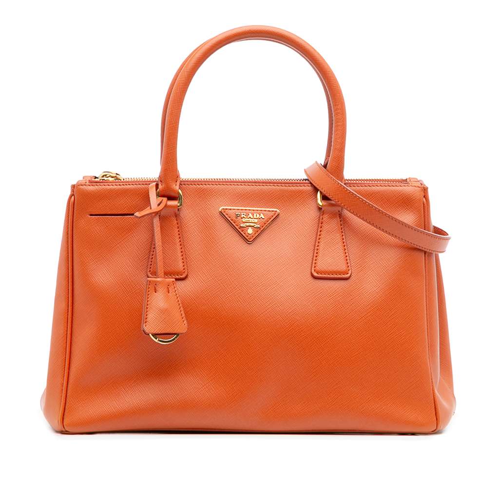 Prada Small Saffiano Lux Galleria Double Zip Satchel