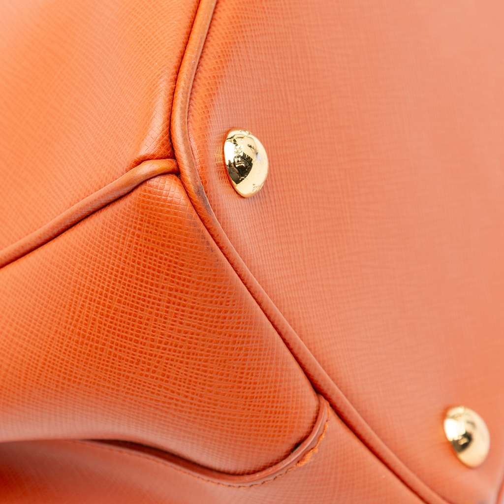 Prada Small Saffiano Lux Galleria Double Zip Satchel - Image 10