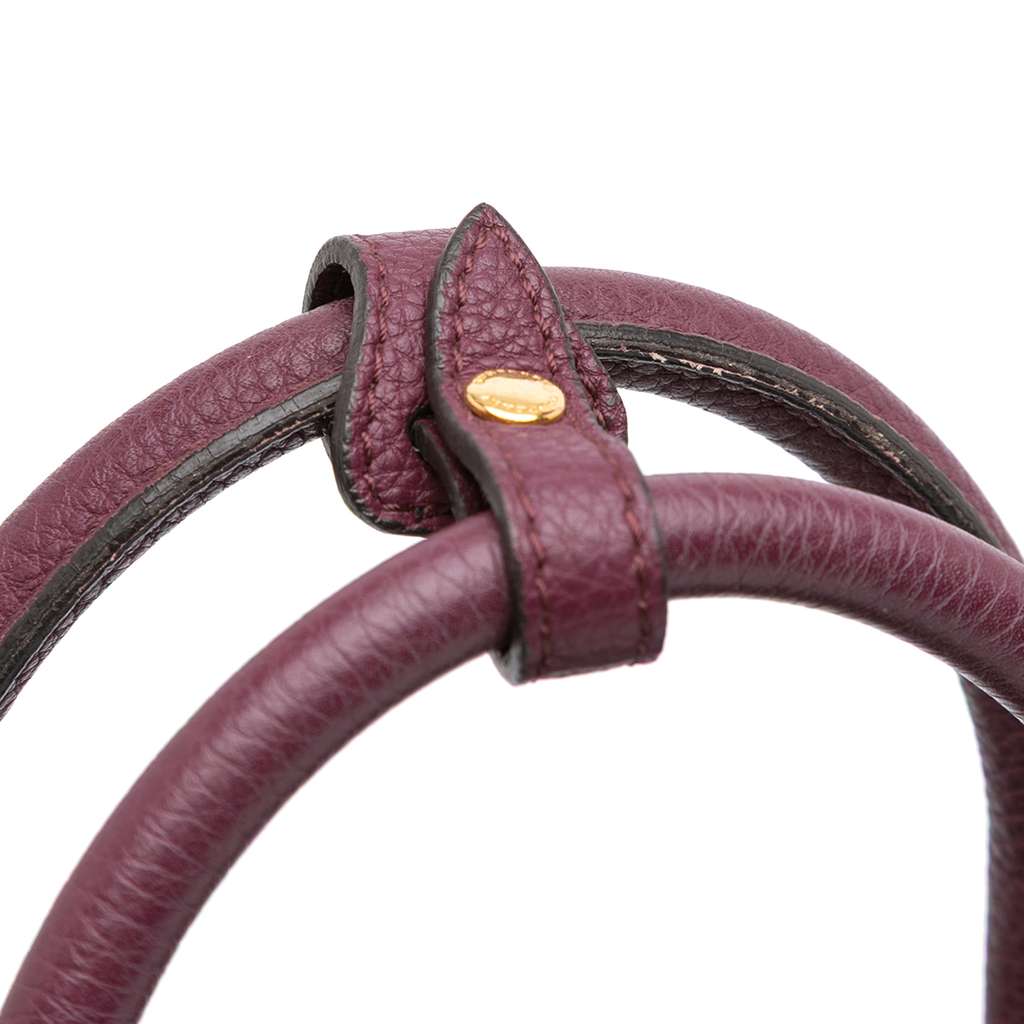 Burberry Medium Leather and House Check Banner Satchel - Image 10