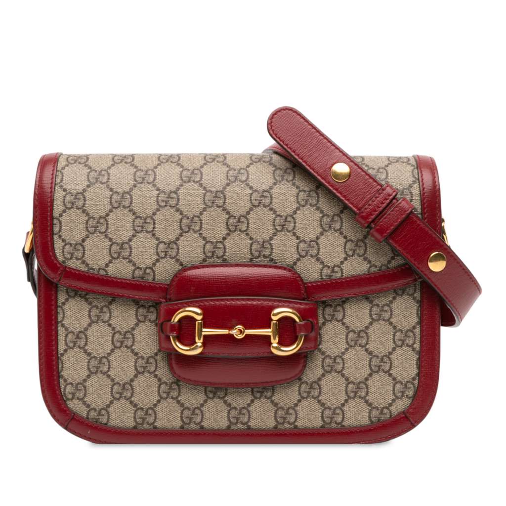 Gucci Medium GG Supreme Horsebit 1955 Shoulder Bag