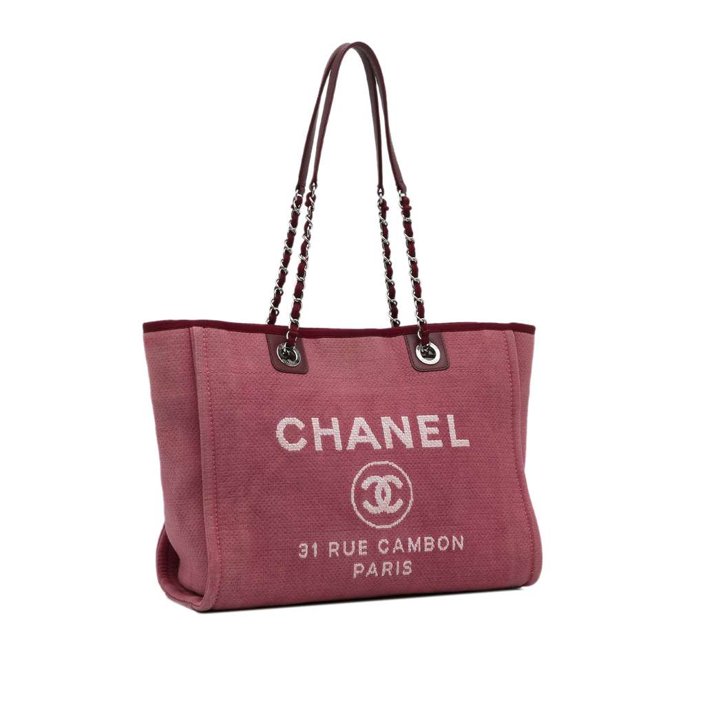 Chanel Small Mixed Fibers Deauville Tote - Back view