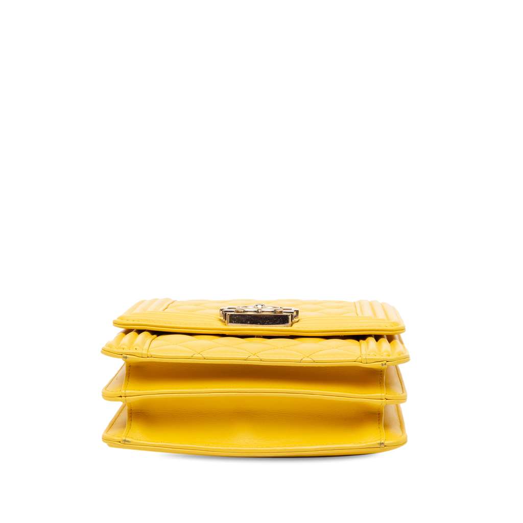 Chanel Quilted Lambskin North South Boy Flap - 4