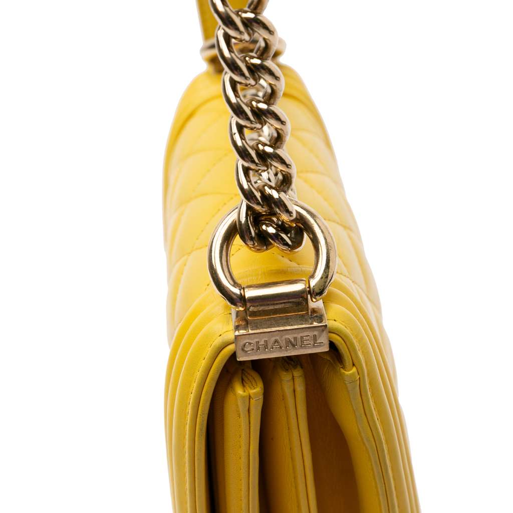 Chanel Quilted Lambskin North South Boy Flap - Image 11