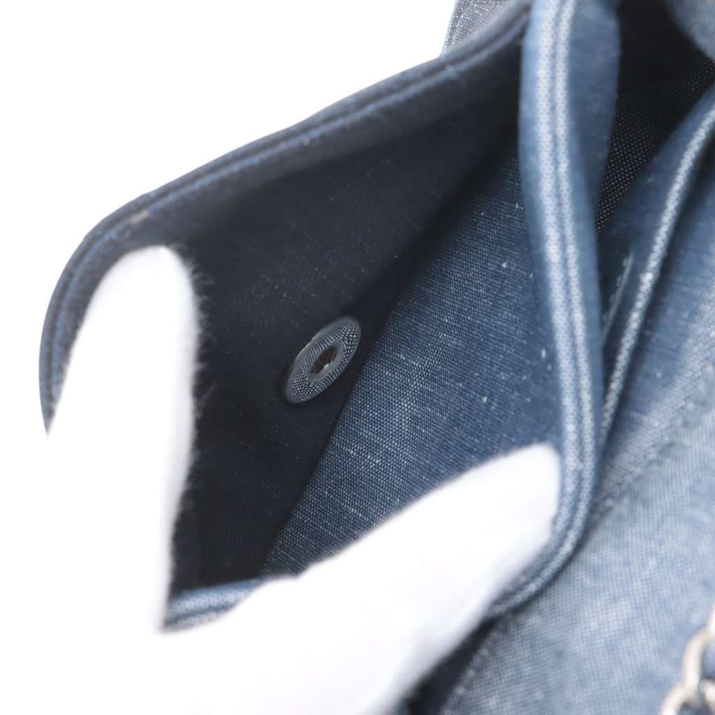 Chanel Mini Square Bicolor Quilted Denim Medallion Flap - 4