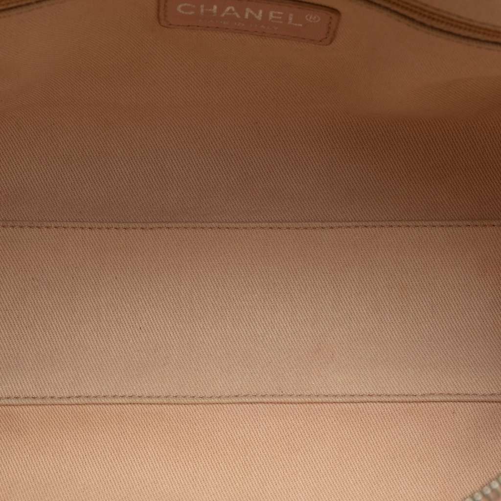 Chanel Small Canvas Deauville Bowling Bag - Side view