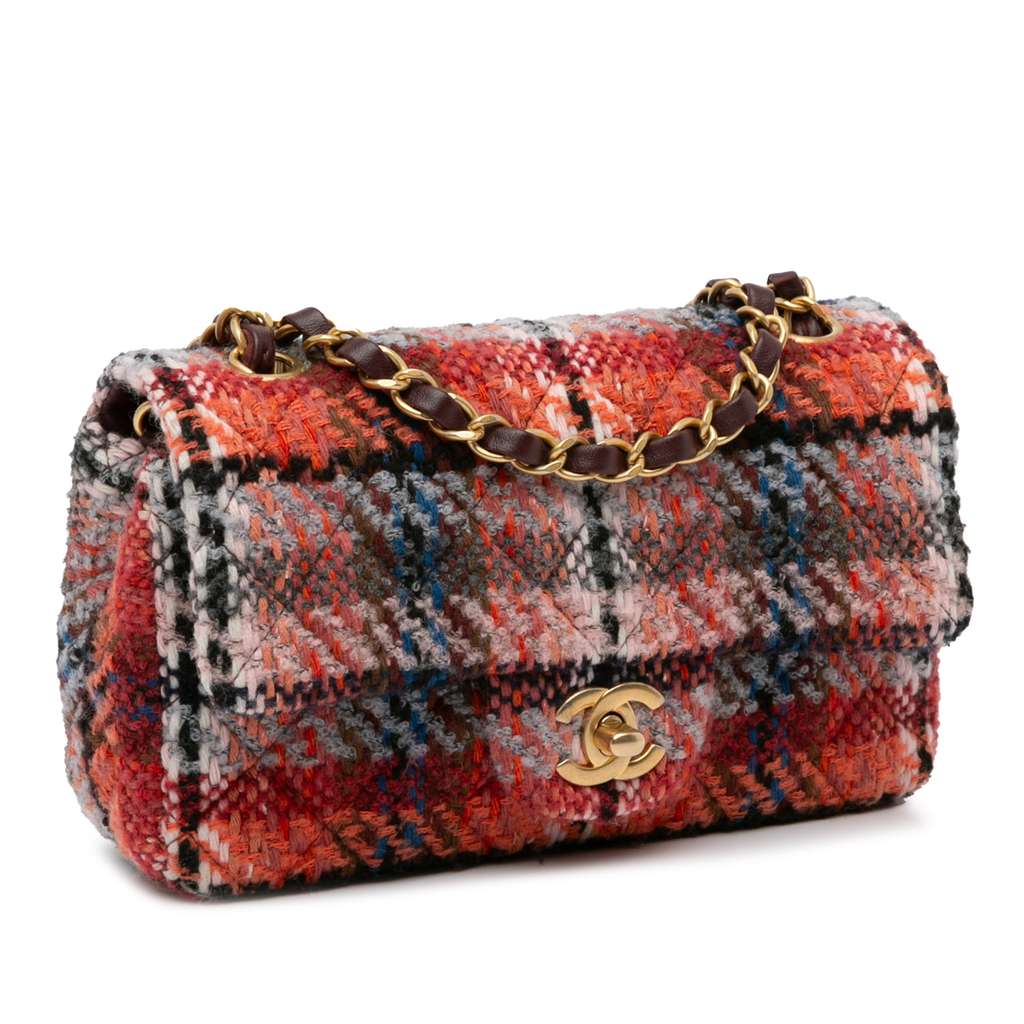 Chanel Mini Rectangular Classic Tweed Single Flap - 2