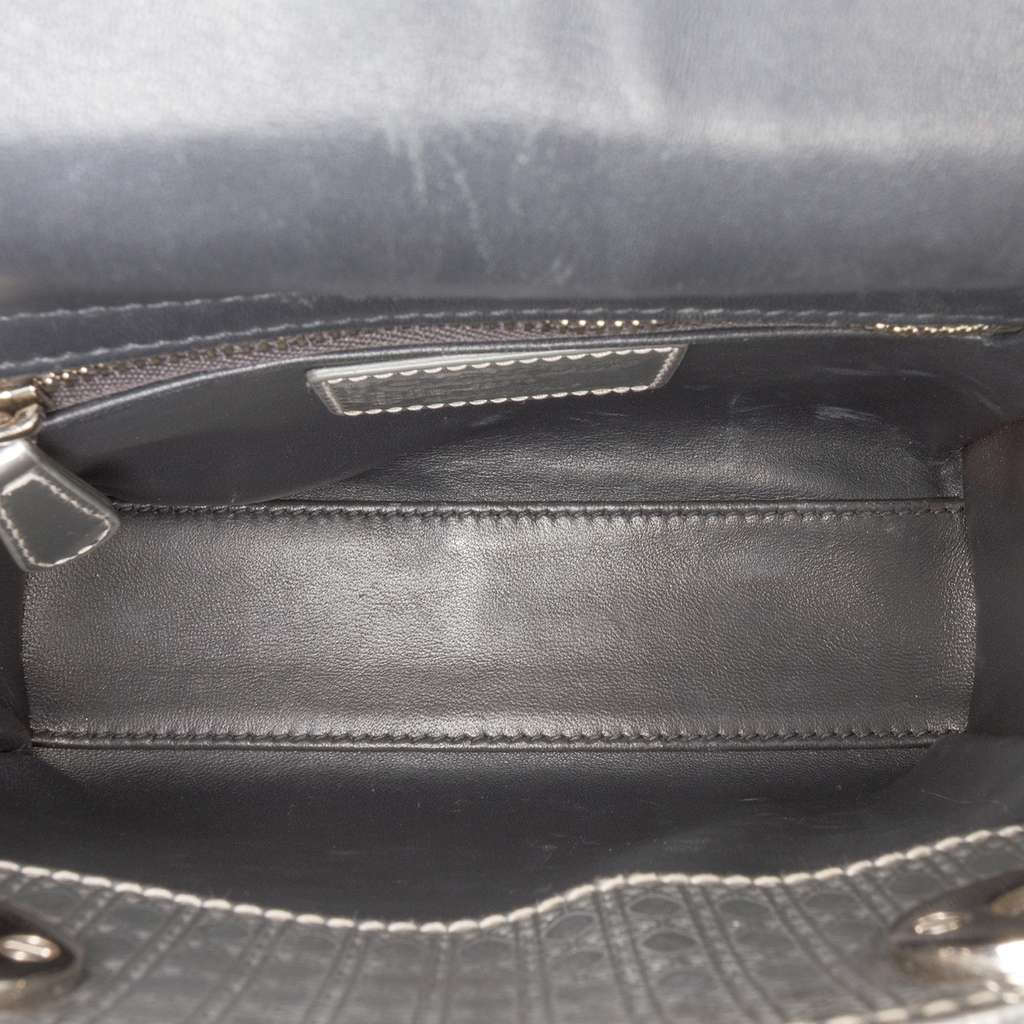 Dior Mini Metallic Patent Microcannage Lady Dior - 4