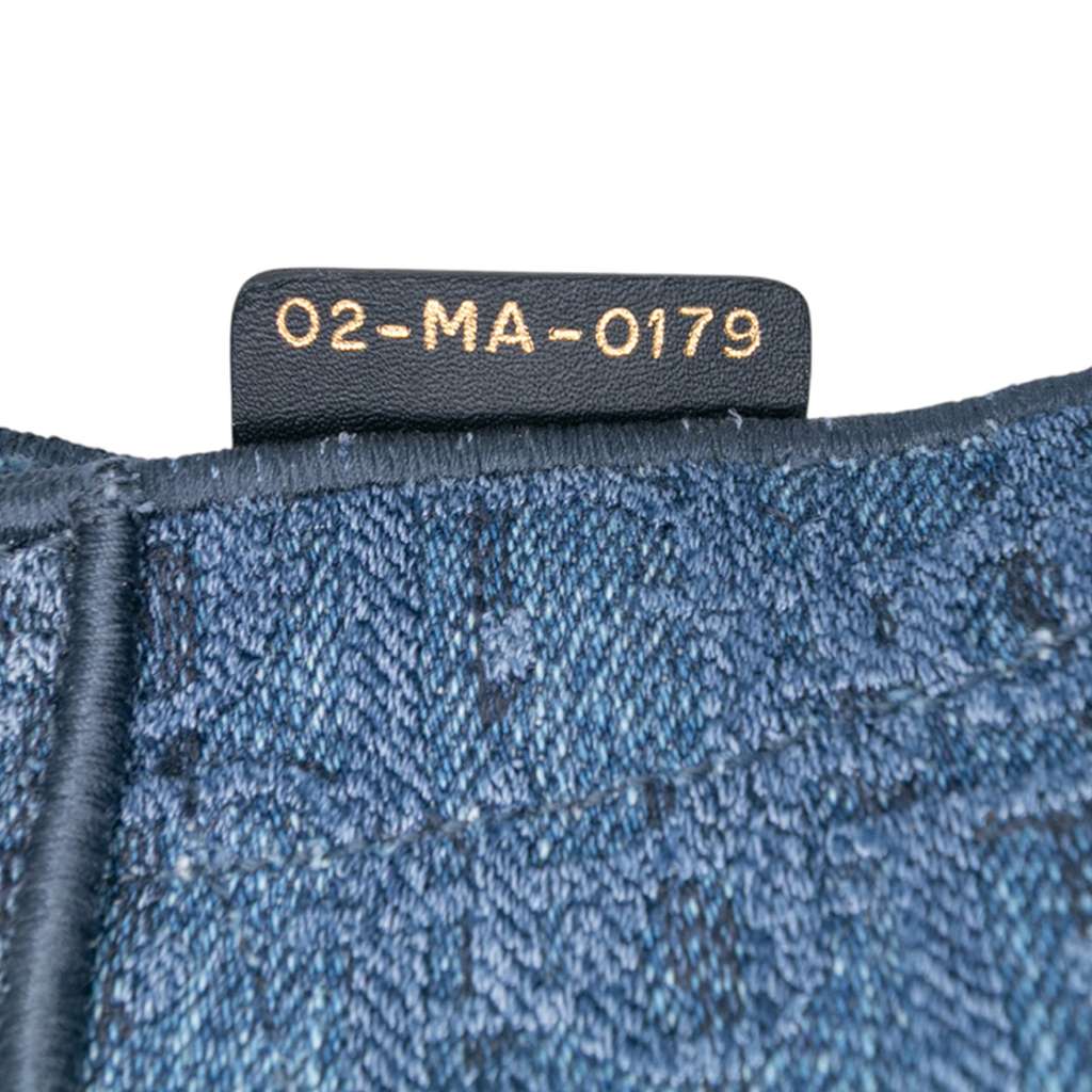 Dior Oblique Denim Embroidered Saddle Bag - Detail 1
