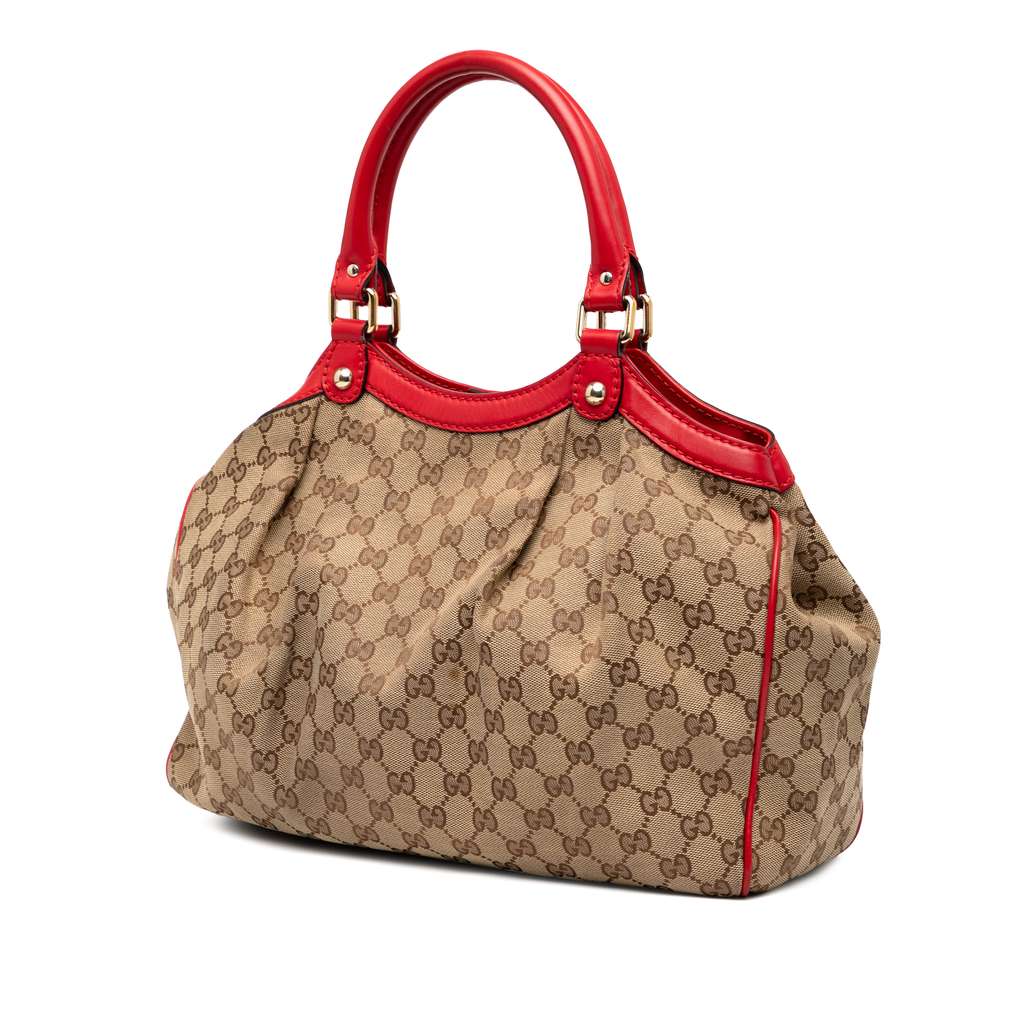 Gucci Medium GG Canvas Sukey Tote - Back view