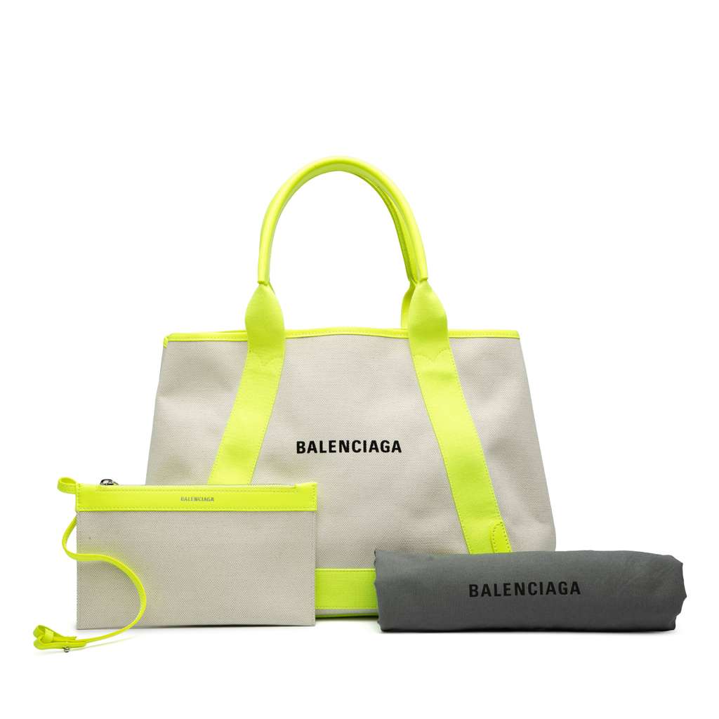 Balenciaga Canvas Navy Cabas M Tote - Image 10