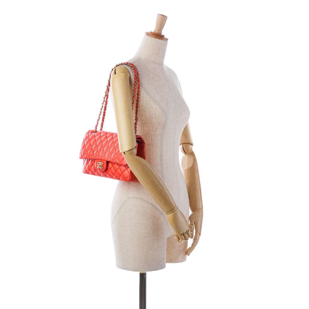 Chanel Medium Classic Lambskin Double Flap - Image 18