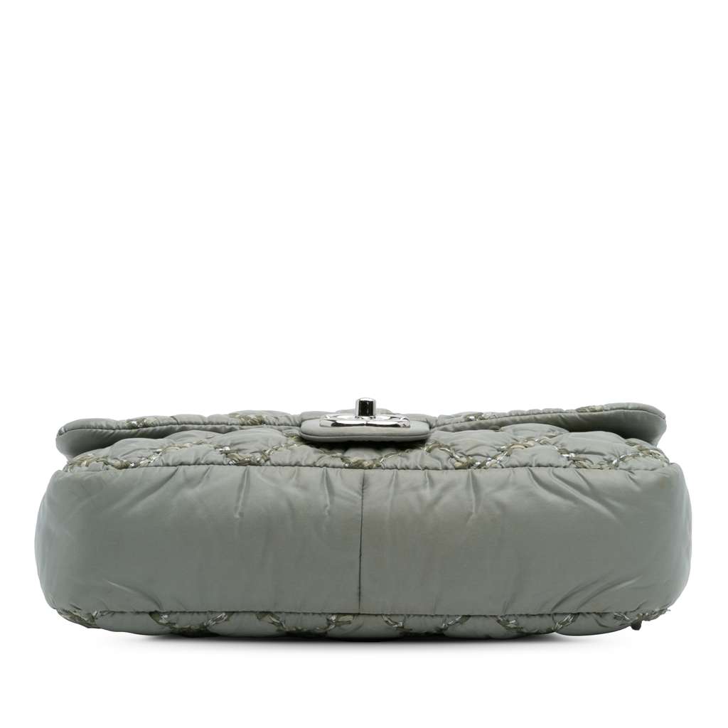 Chanel Paris-Byzance Nylon Tweed On Stitch Bubble Accordion Flap - Image 6