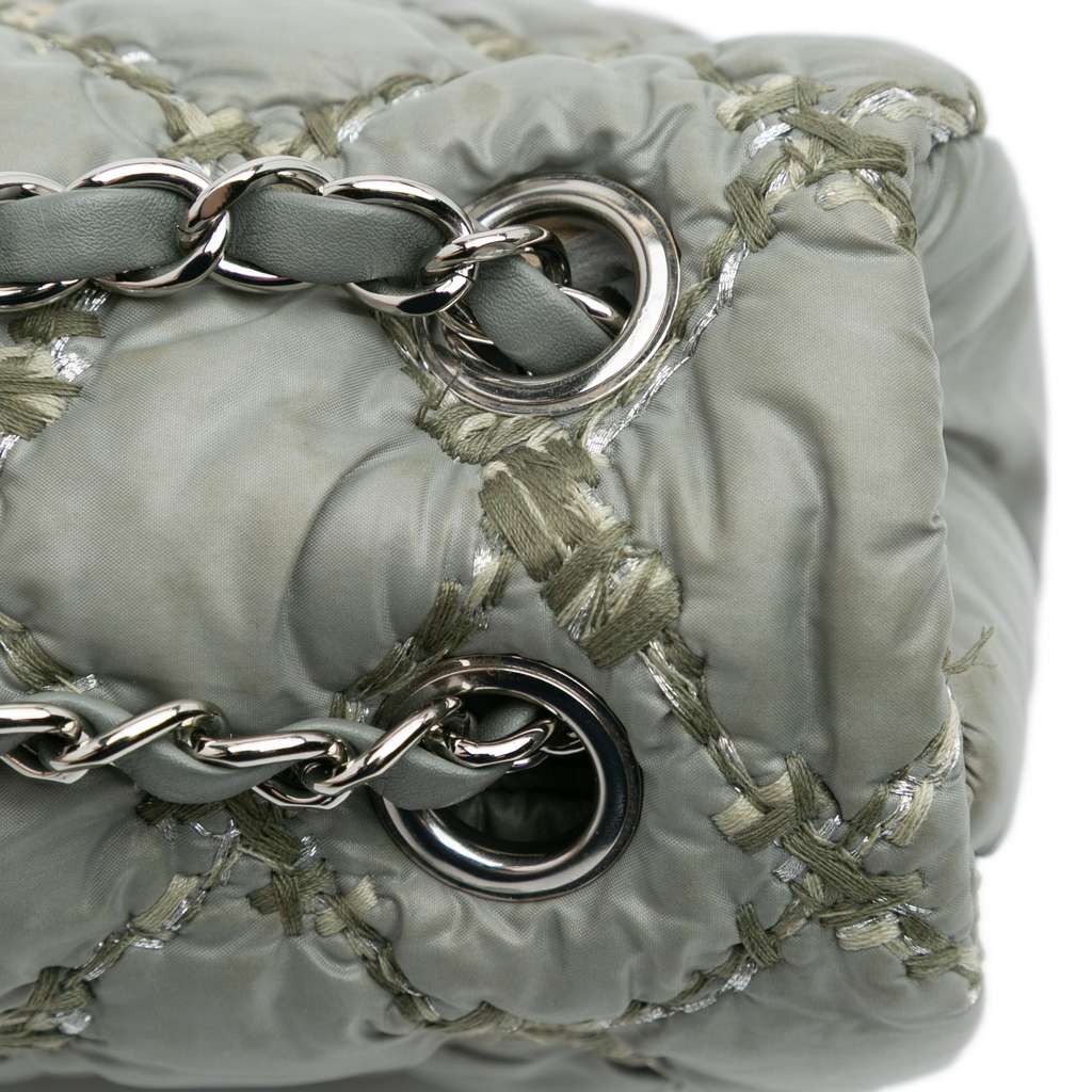 Chanel Paris-Byzance Nylon Tweed On Stitch Bubble Accordion Flap - Image 11