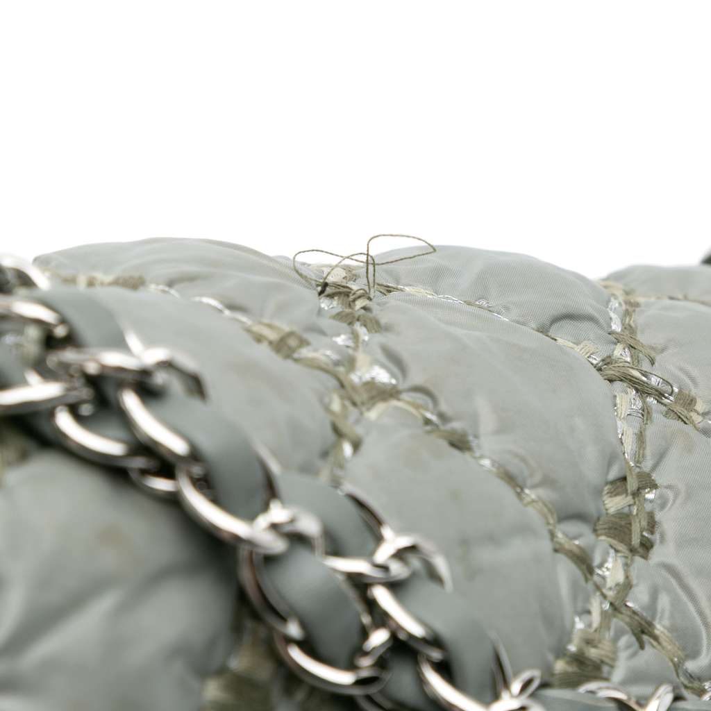 Chanel Paris-Byzance Nylon Tweed On Stitch Bubble Accordion Flap - Image 12