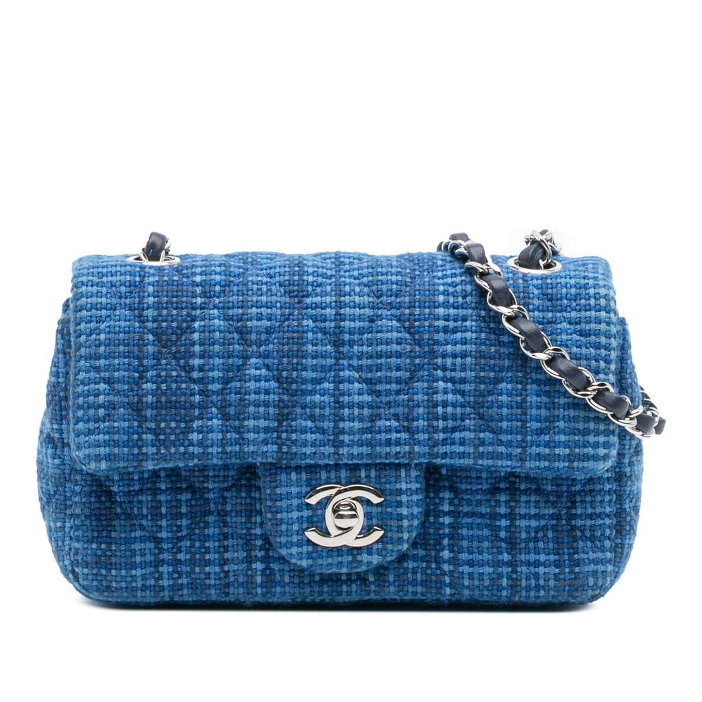 Chanel Mini Rectangular Classic Tweed Single Flap