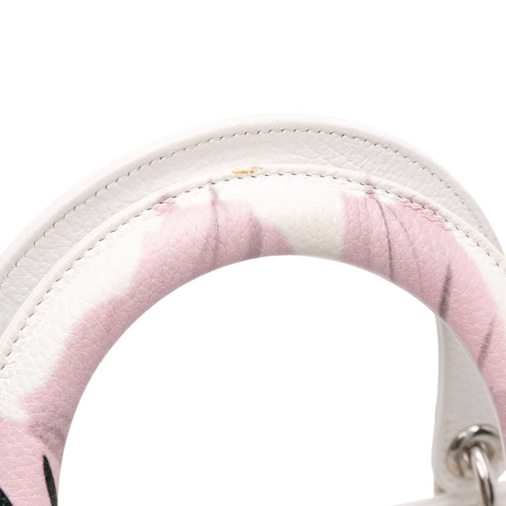Dior Medium Deerskin Floral Printed Lady Dior - Image 12