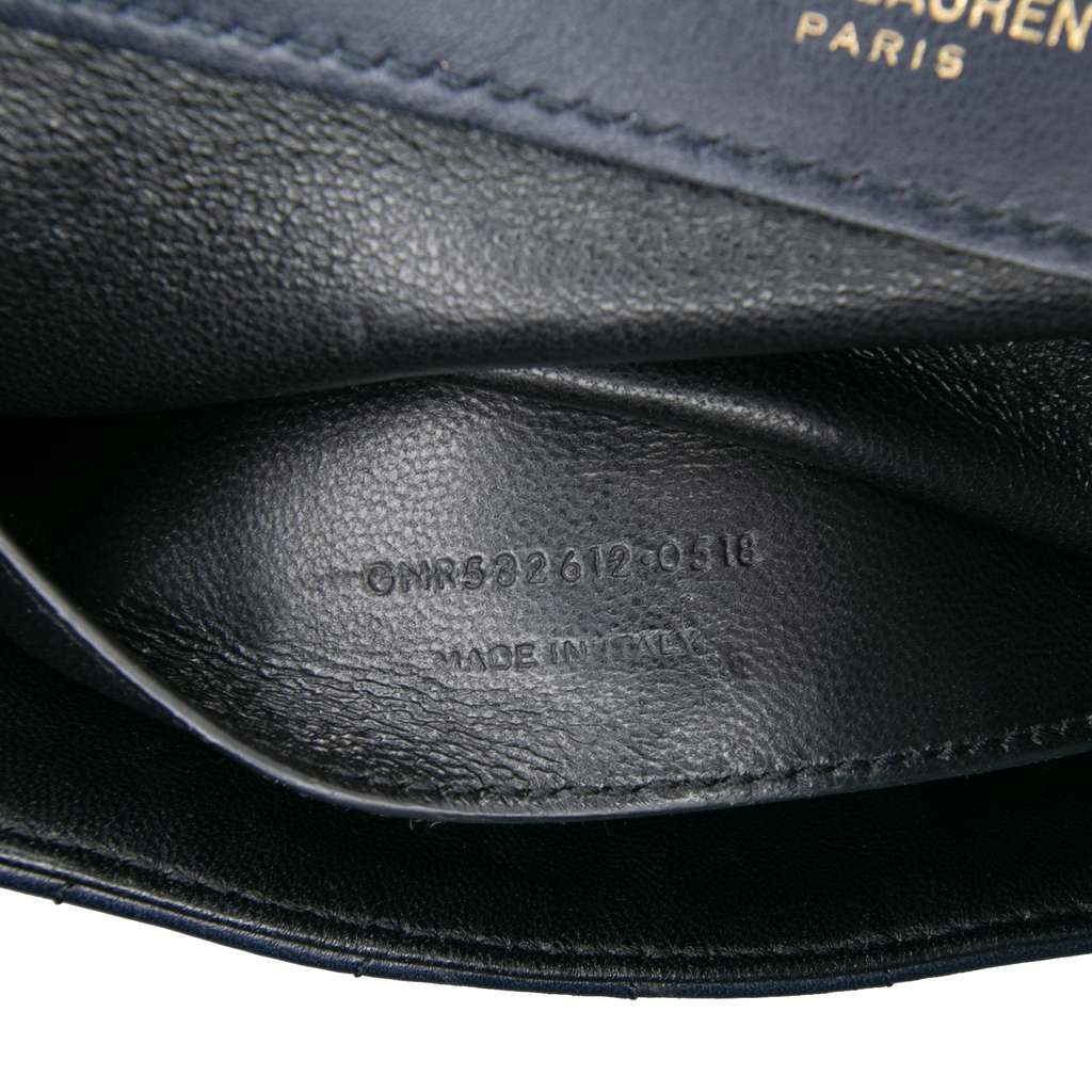 Saint Laurent Medium Lambskin Monogram Vicky Chain Bag - Detail 1