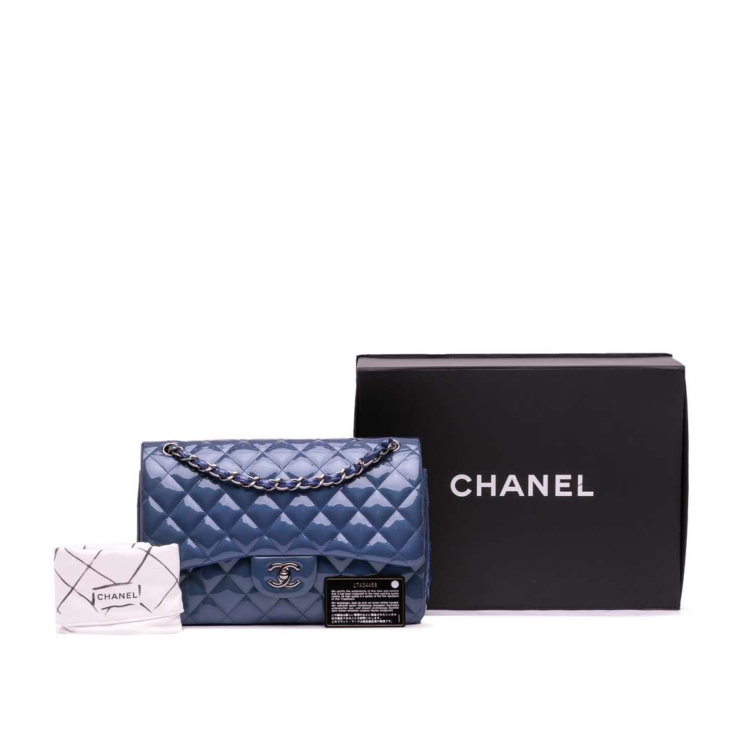 Chanel Jumbo Classic Patent Double Flap - Image 13