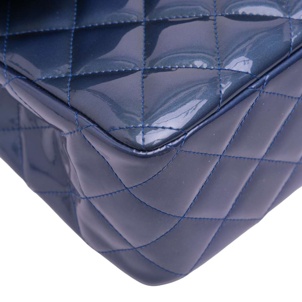 Chanel Jumbo Classic Patent Double Flap - Detail 2