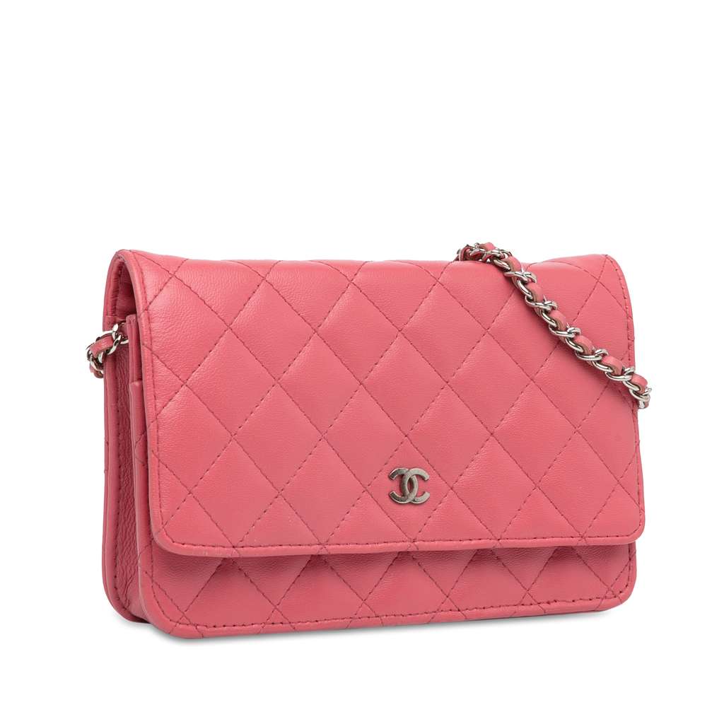 Chanel Classic Lambskin Wallet on Chain - Back view