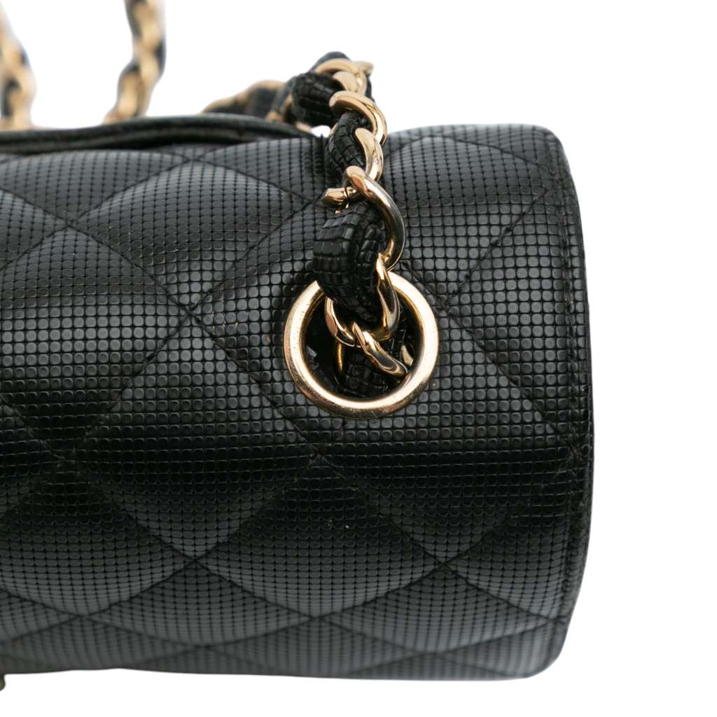 Chanel Mini Rectangular Classic Calfskin Pixel Effect Single Flap - Image 12