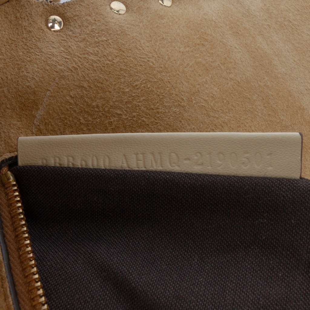 Fendi Leather Metal Stitch Baguette Satchel - Detail 1