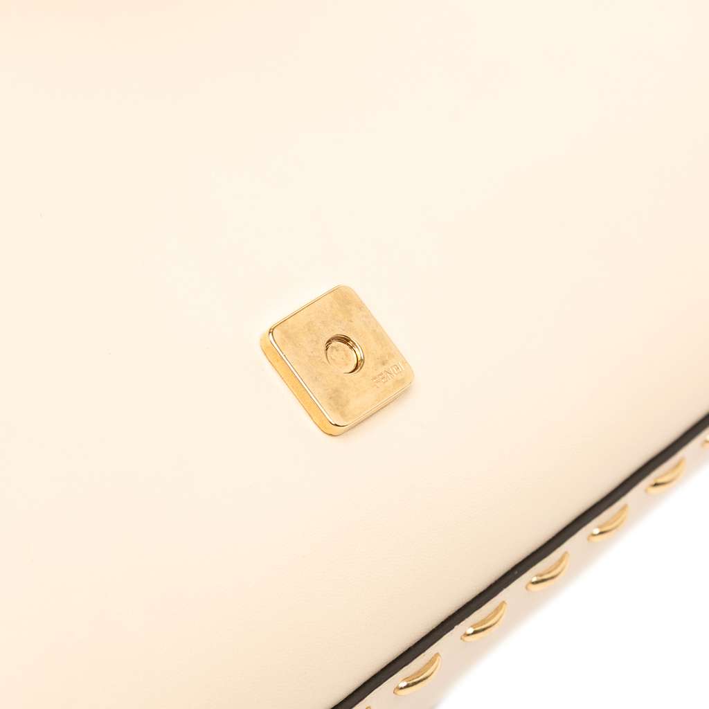 Fendi Leather Metal Stitch Baguette Satchel - Image 10