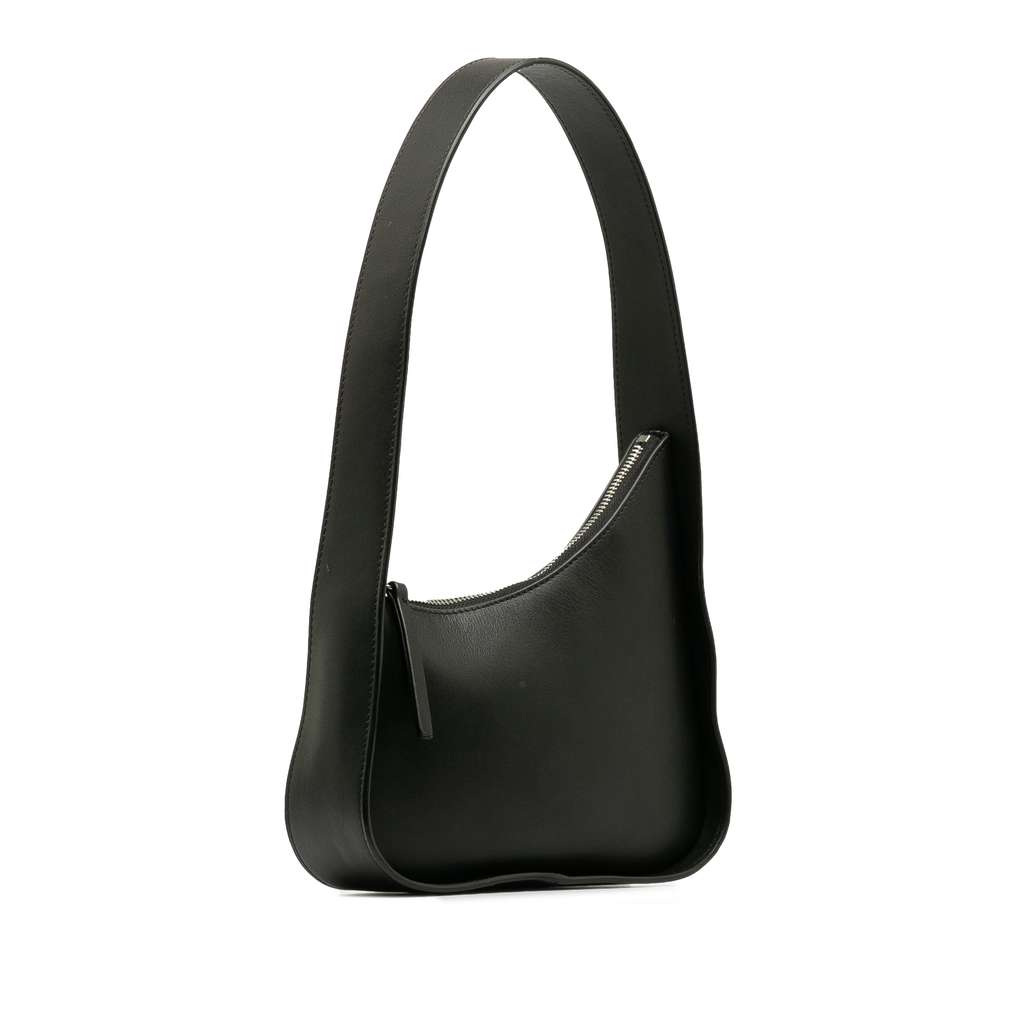 The Row Leather Half Moon Shoulder Bag - Back view