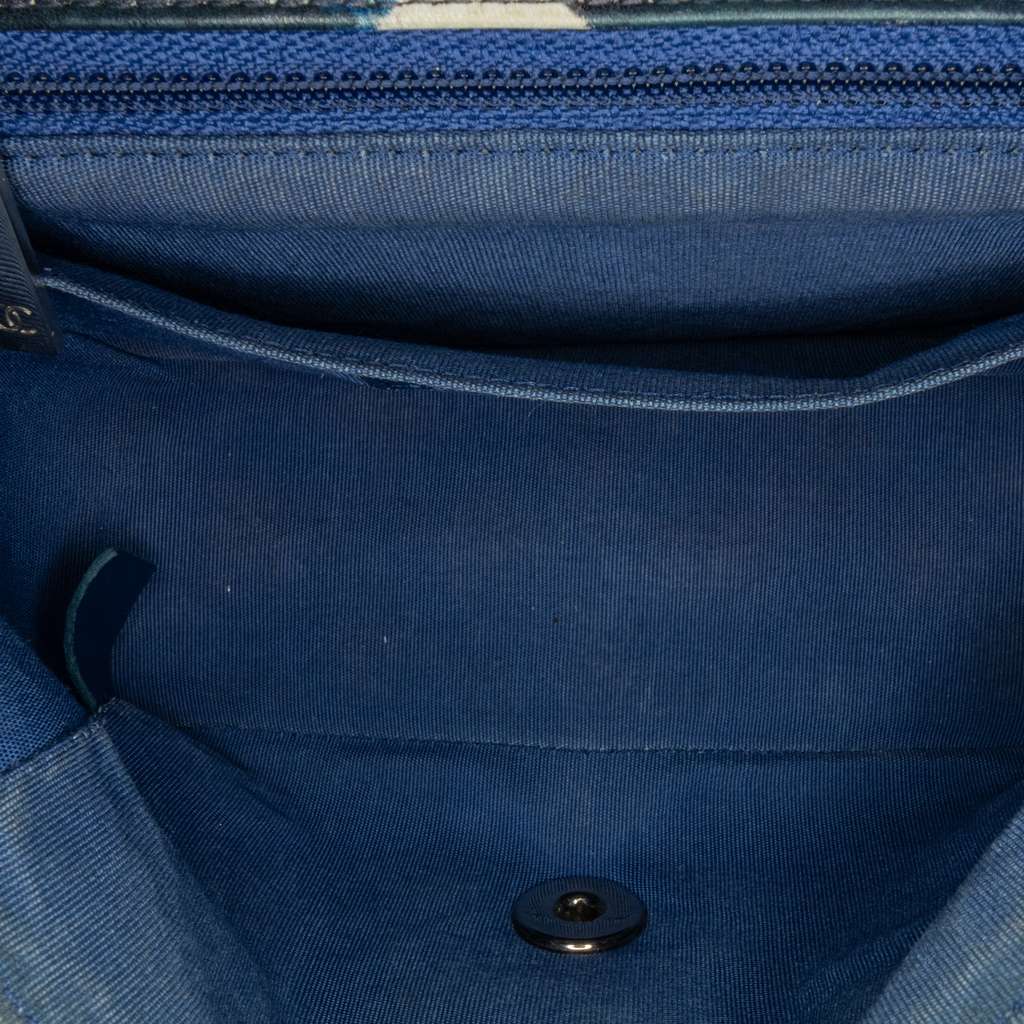 Chanel Mini Square Classic Airlines Printed Lambskin Single Flap - Side view